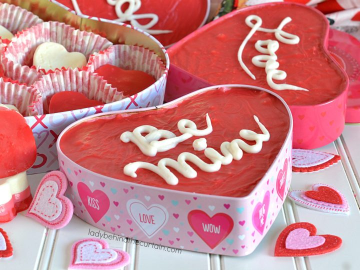Conversation Heart Marshmallow Cherry Valentine's Day Fudge