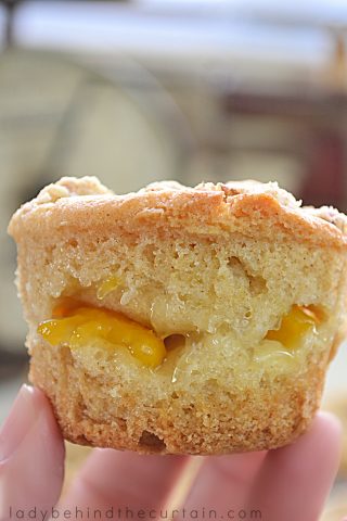 Peach Crumb Cake Muffins