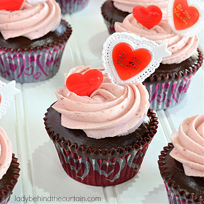 The Ultimate Raspberry Mousse Filled Chocolate Cupcakes: