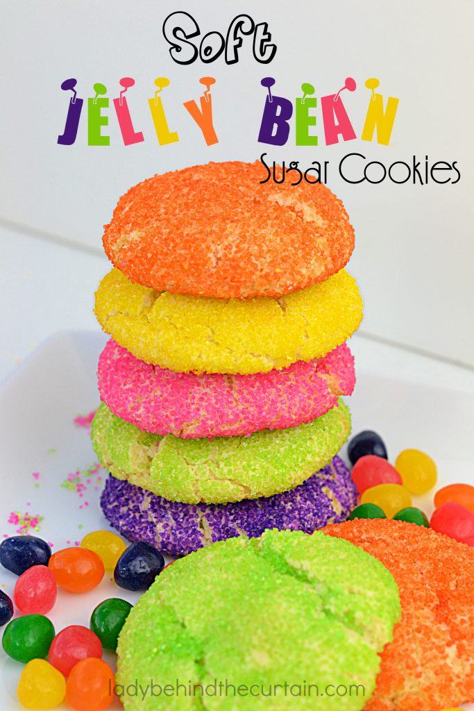 Soft Jelly Bean Sugar Cookies