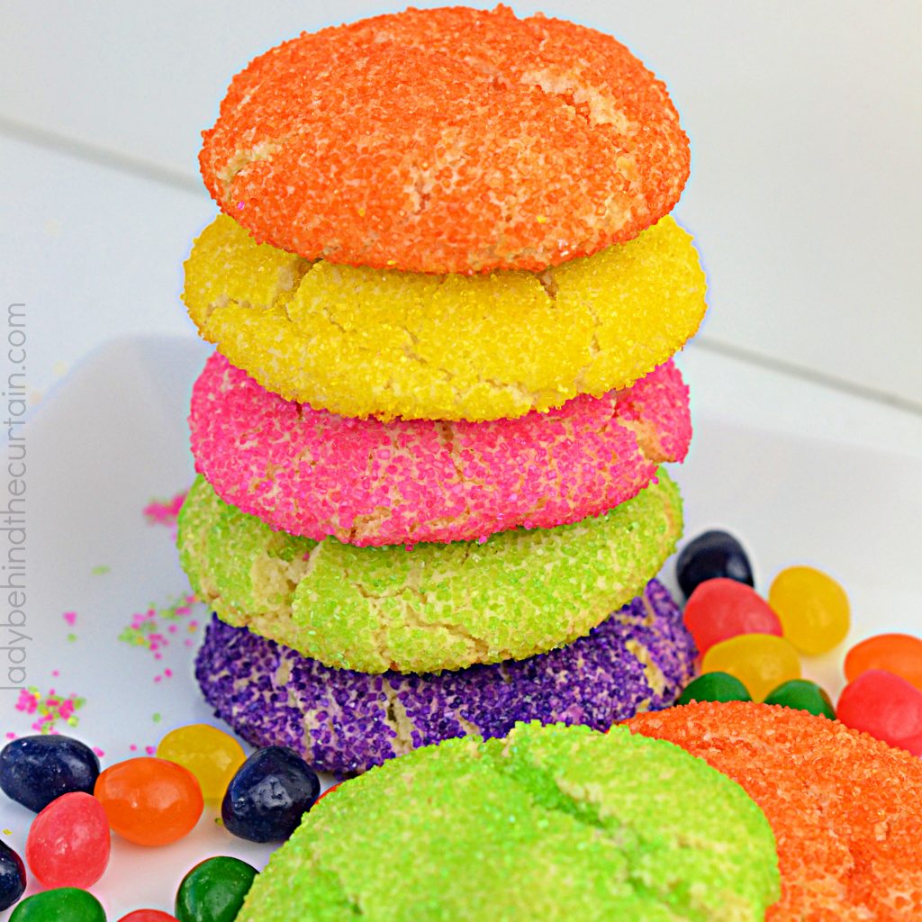 Soft Jelly Bean Sugar Cookies