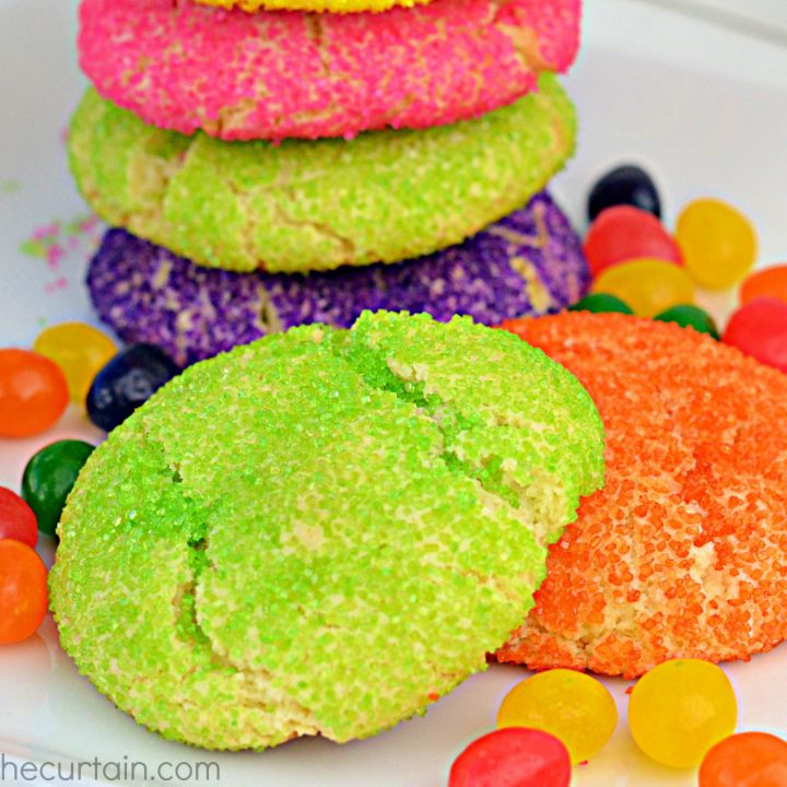 Soft Jelly Bean Sugar Cookies