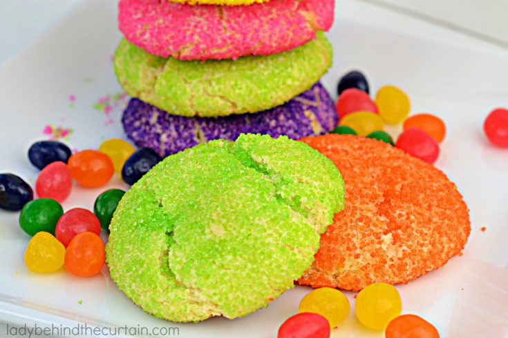 Soft Jelly Bean Sugar Cookies