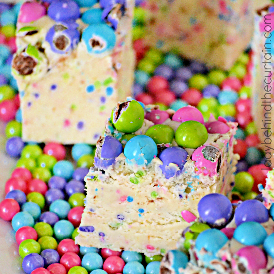 Sixlets Funfetti Cake Batter Fudge