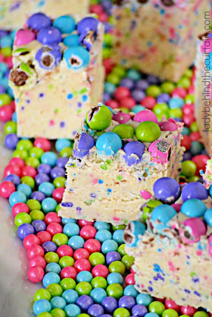 Sixlets Funfetti Cake Batter Fudge