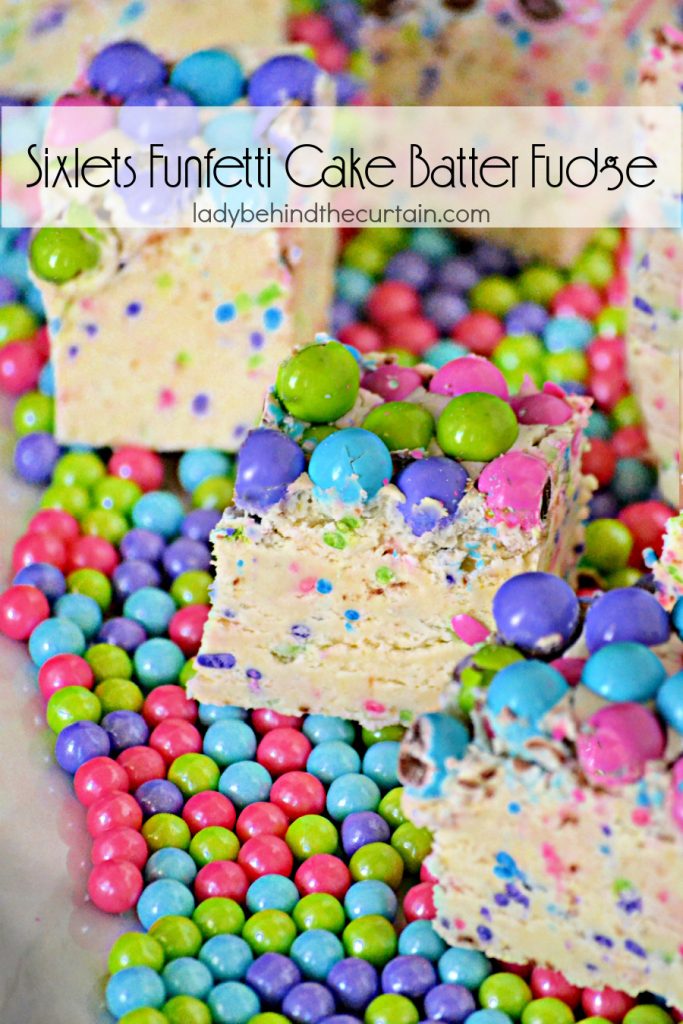 Sixlets Funfetti Cake Batter Fudge