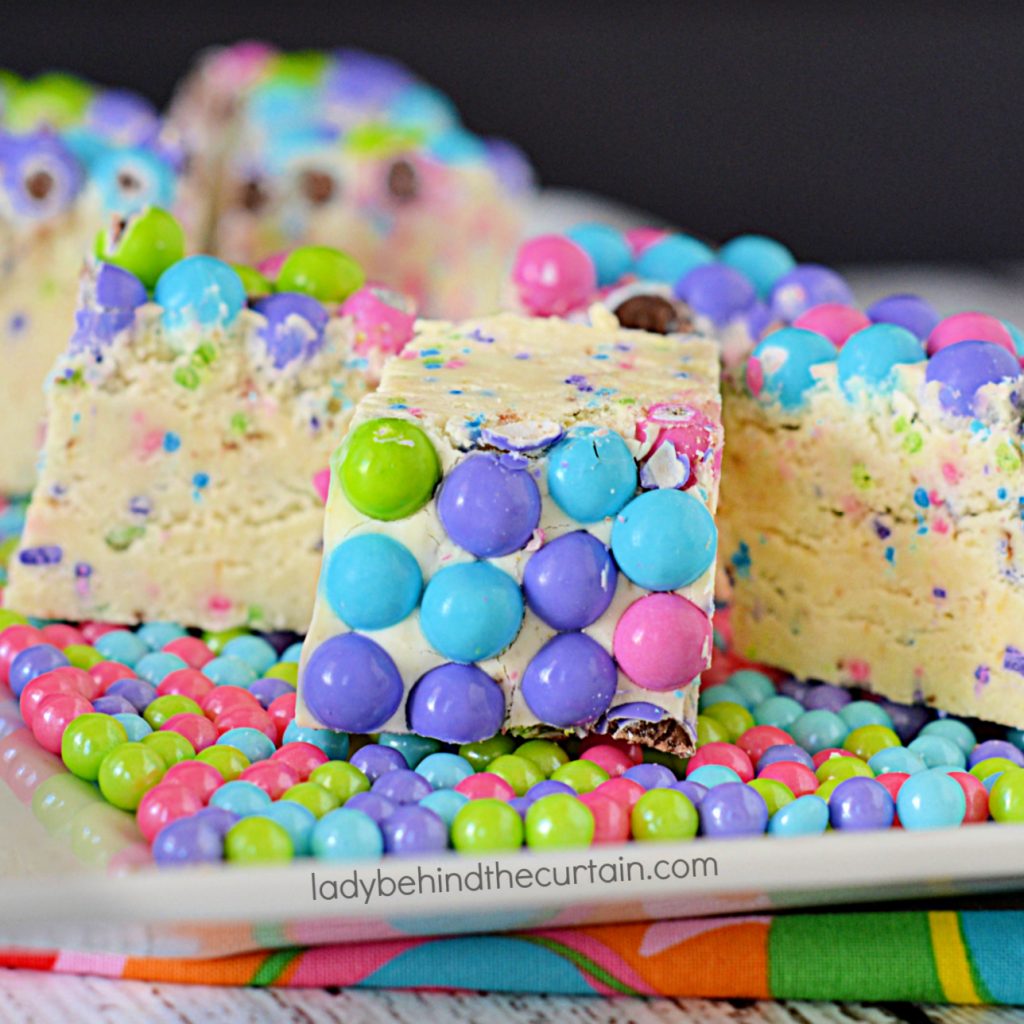 Sixlets Funfetti Cake Batter Fudge