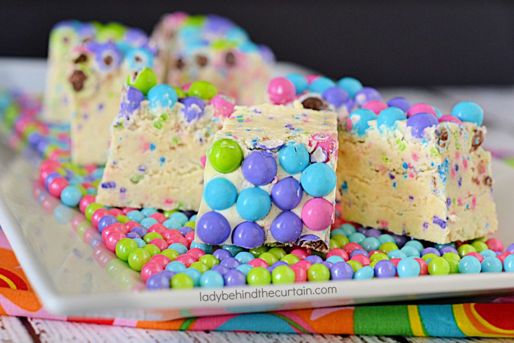 Sixlets Funfetti Cake Batter Fudge