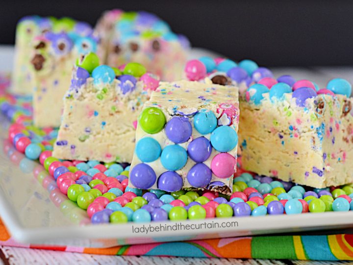 Sixlets Funfetti Cake Batter Fudge