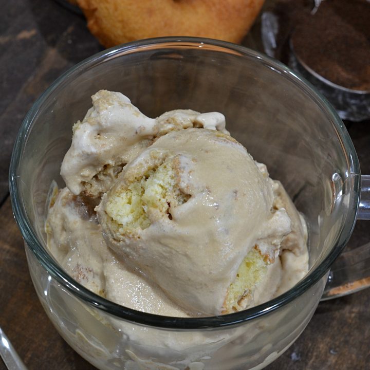 Easy No Cook Coffee and Donuts Ice Cream Recipe