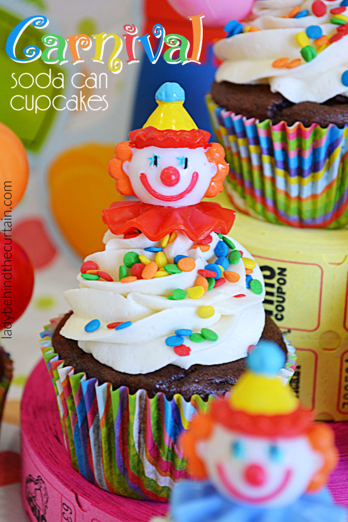 Carnival Soda Can Cupcakes