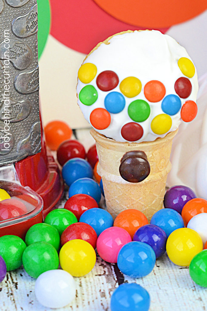 Mini Gumball Machine Cupcakes