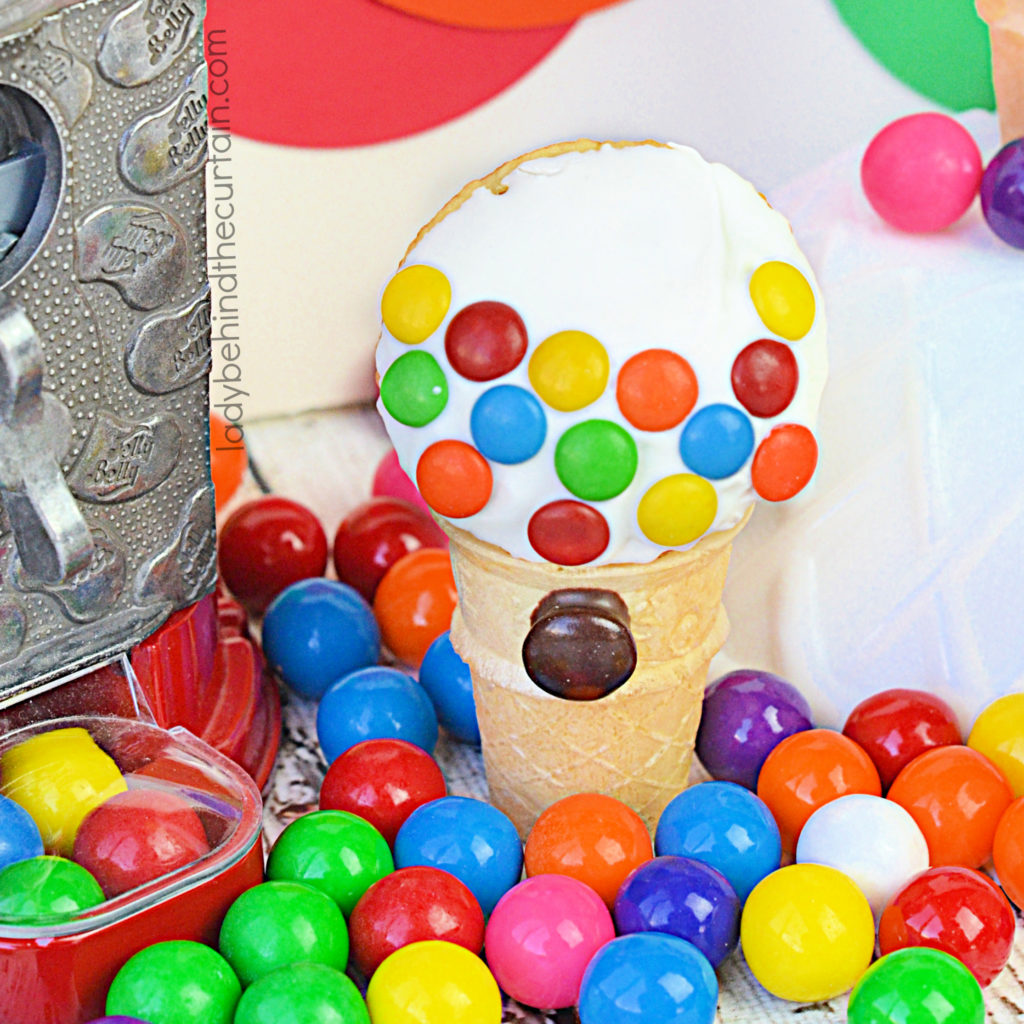 Mini Gumball Machine Cupcakes