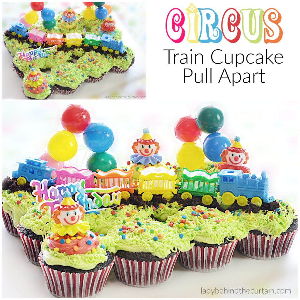 Circus Train Cupcake Pull Apart