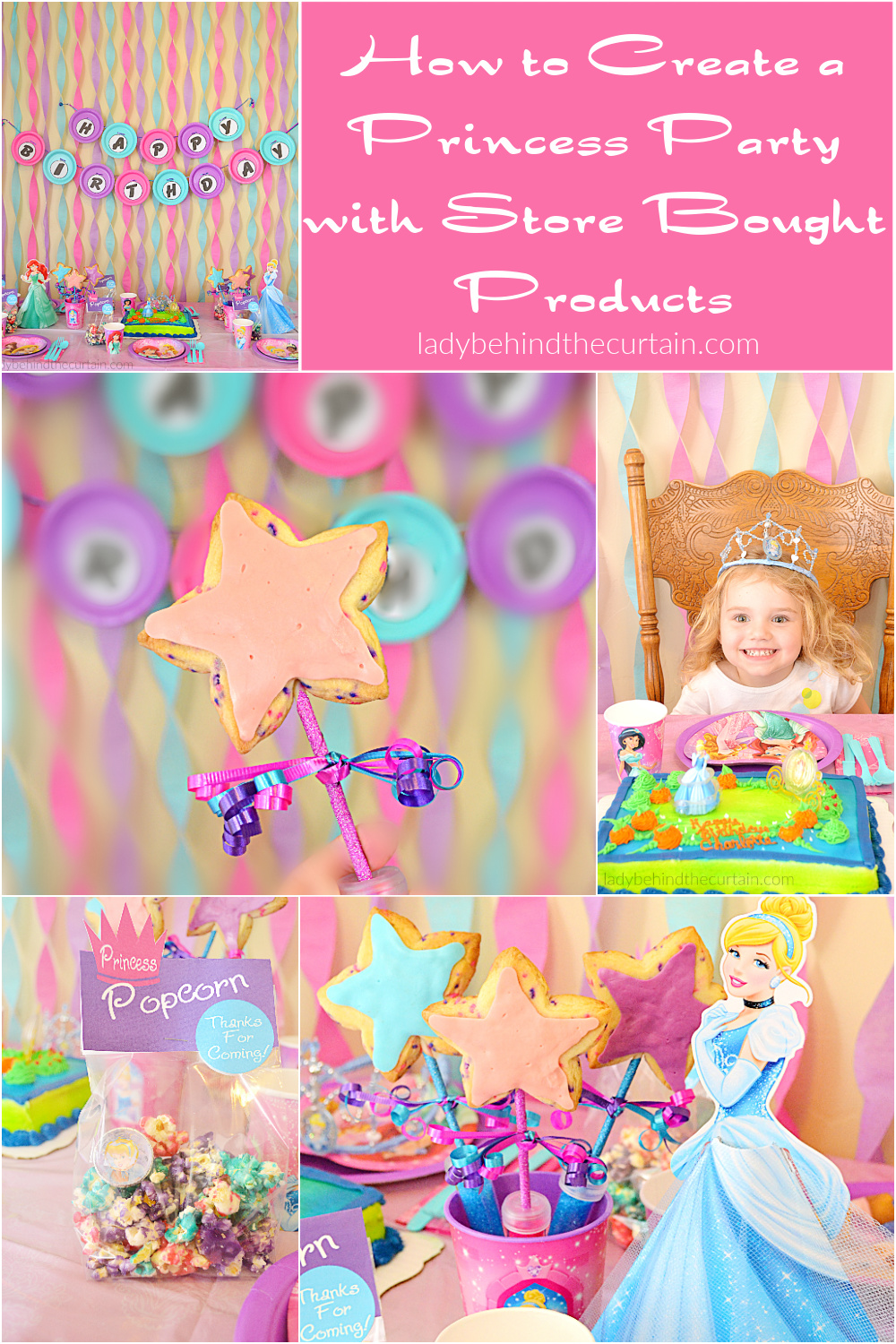 Pink & Purple Fiesta Streamer Backdrop for Enchanted Party Decorations