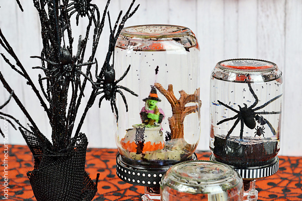 DIY Halloween Party Snow Globes