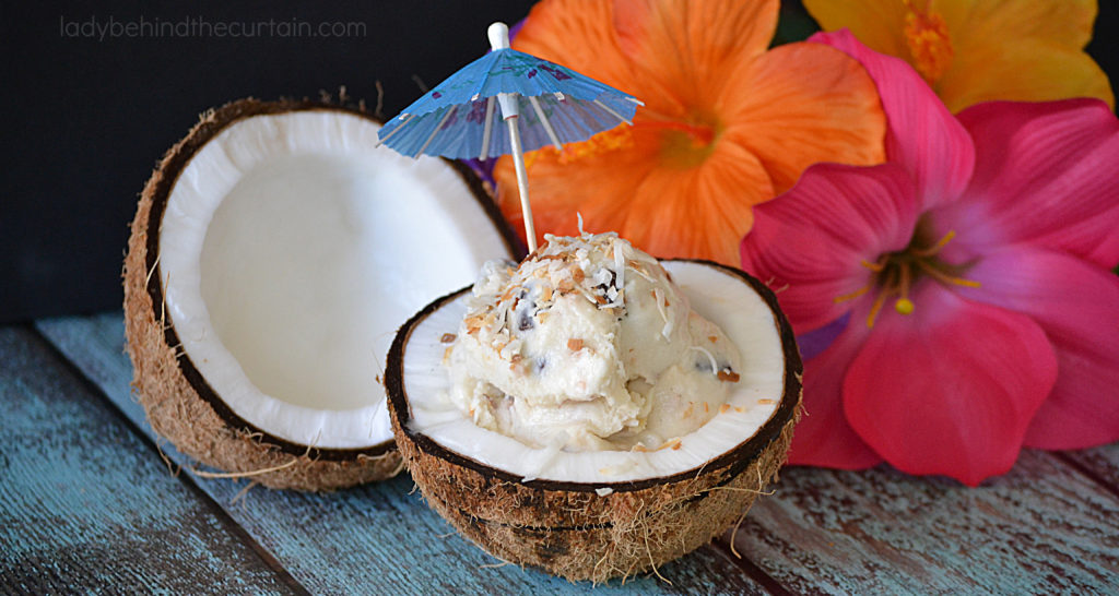 Homemade Almond Joy Ice Cream