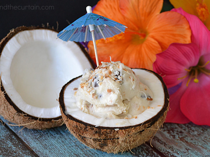 Homemade Almond Joy Ice Cream