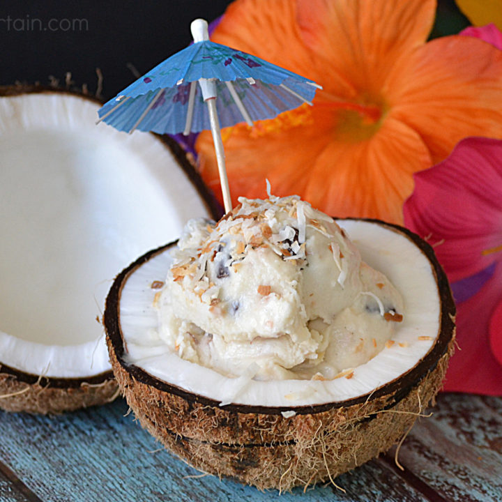 Homemade Almond Joy Ice Cream