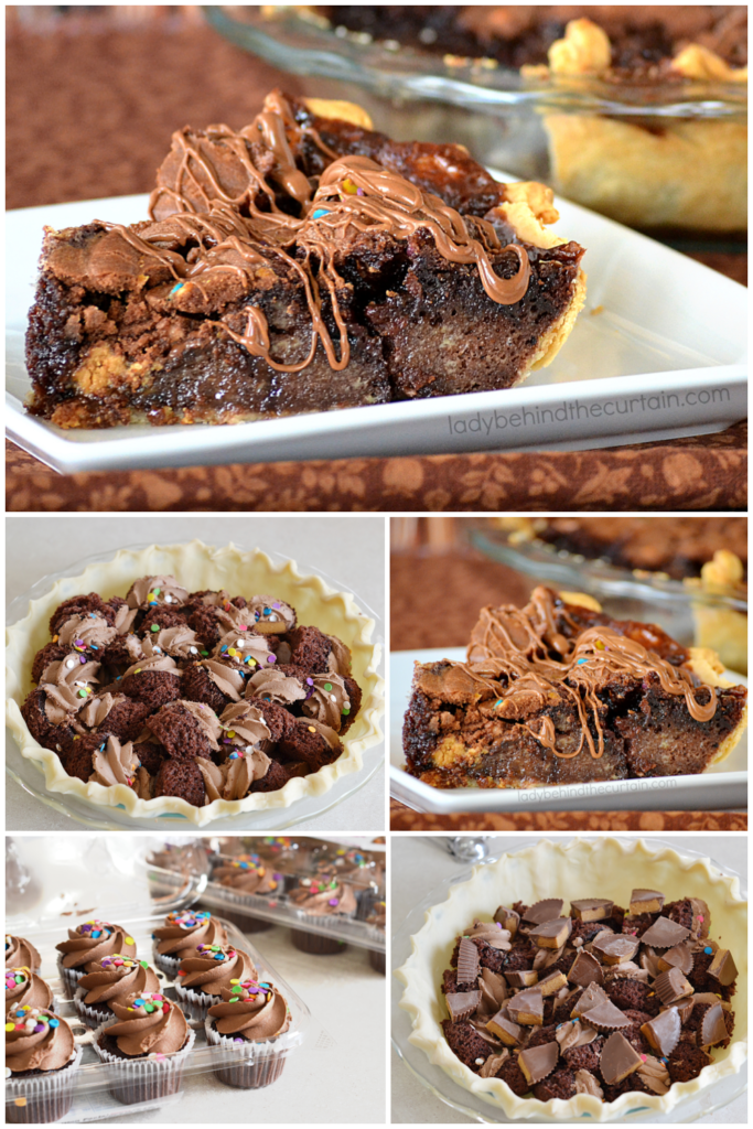 Peanut Butter Chocolate Cupcake Pie