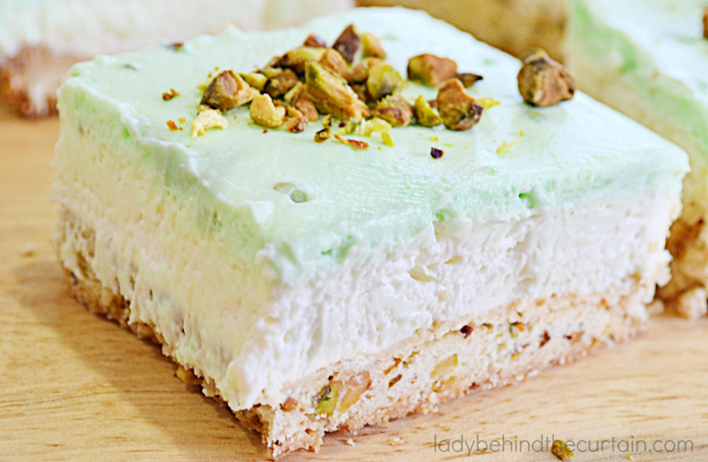 Pistachio Triple Layer Bars