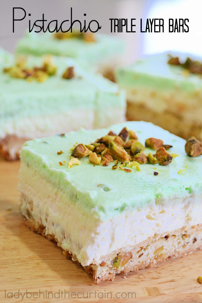 Pistachio Triple Layer Bars