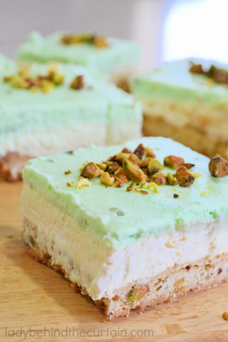 Pistachio Triple Layer Bars