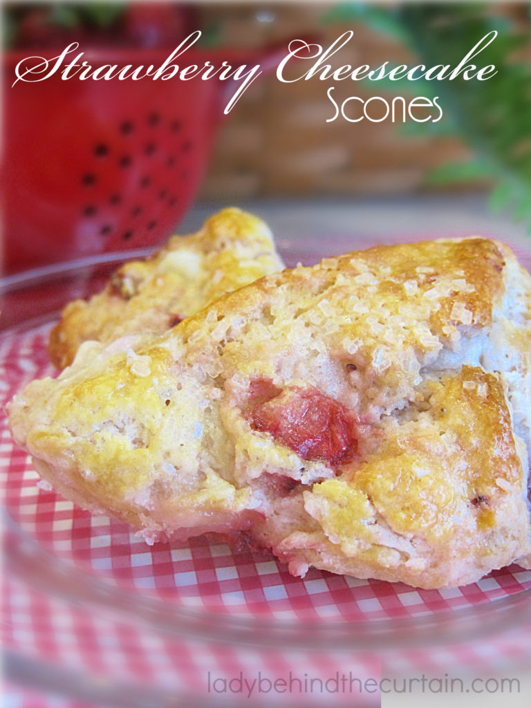 Strawberry Cheesecake Scones