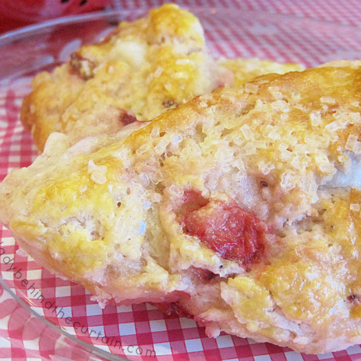 Strawberry Cheesecake Scones