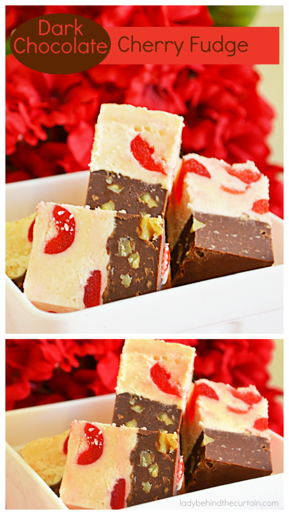 Dark Chocolate Cherry Fudge