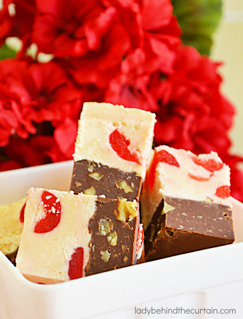 Dark Chocolate Cherry Fudge