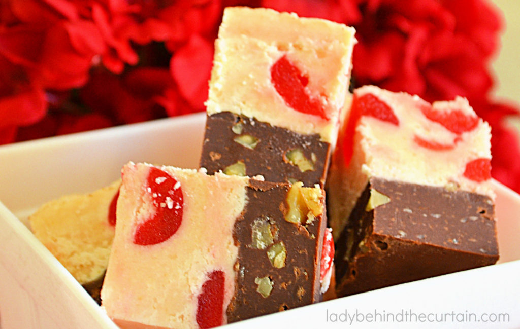 Dark Chocolate Cherry Fudge