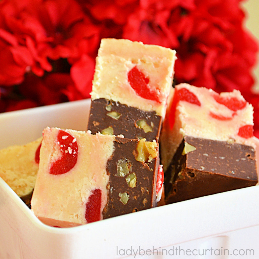 Dark Chocolate Cherry Fudge