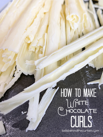 How to Make White Chocolate Curls