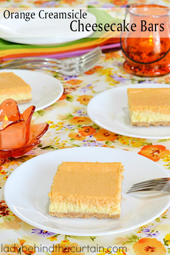 Orange Creamsicle Cheesecake Bars