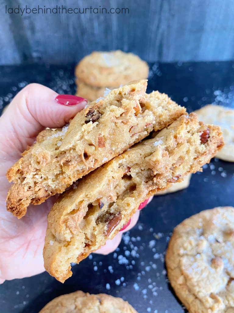 Gourmet Thick Salted Caramel Cookies