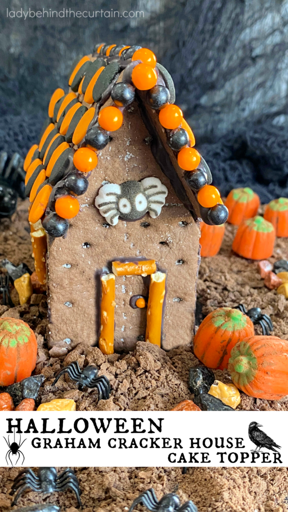 Halloween Graham Cracker House Cake Topper