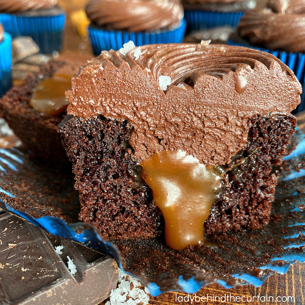 Salted Caramel Chocolate Cupcakes