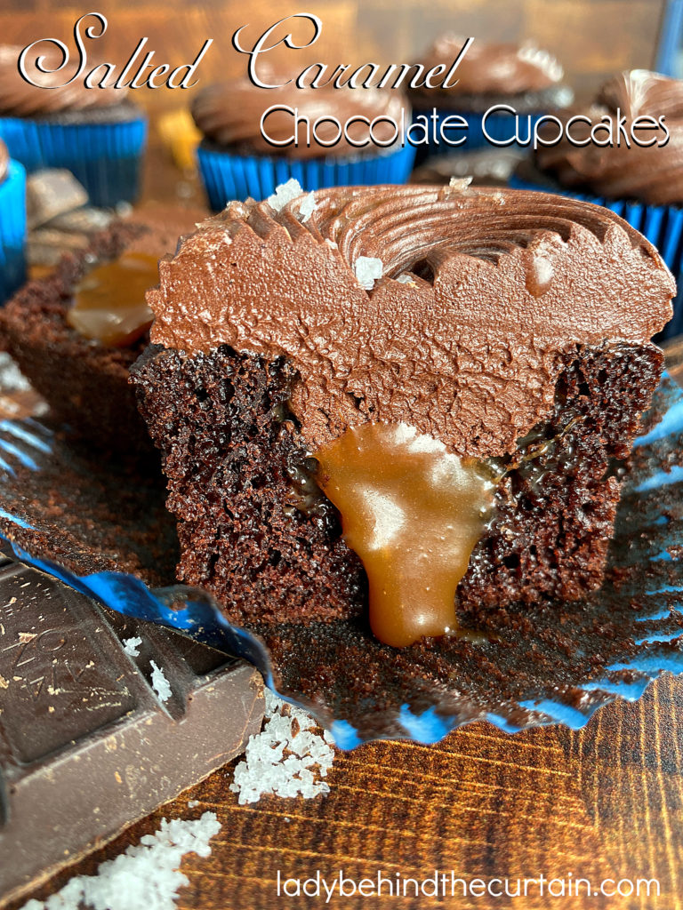 Salted Caramel Chocolate Cupcakes