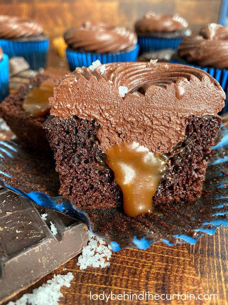 Salted Caramel Chocolate Cupcakes