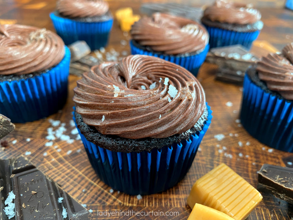 Salted Caramel Chocolate Cupcakes