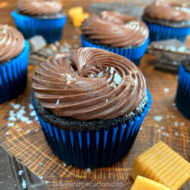 Salted Caramel Chocolate Cupcakes