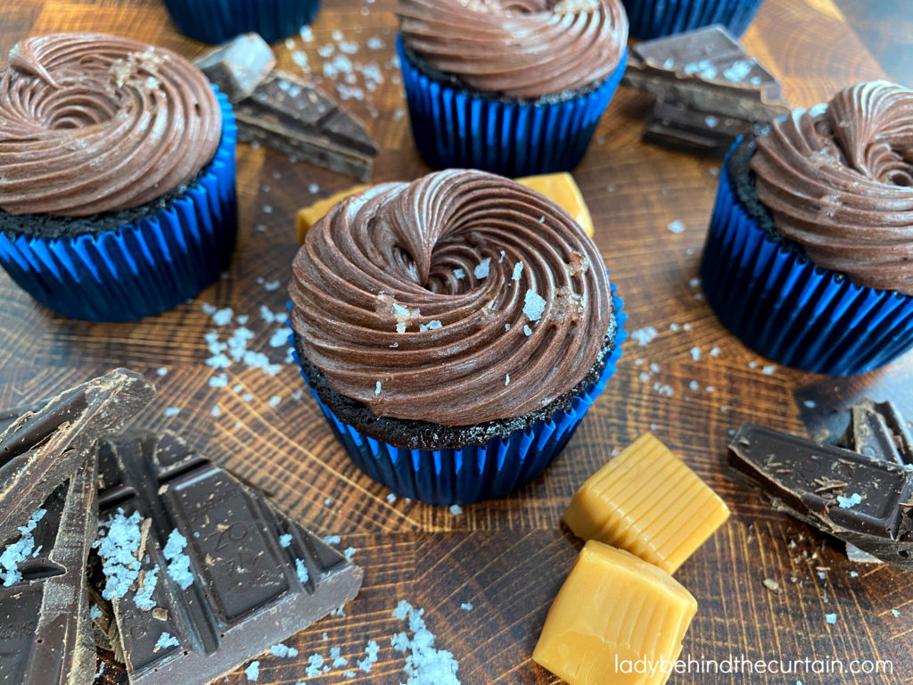 Salted Caramel Chocolate Cupcakes