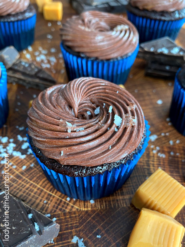 Salted Caramel Chocolate Cupcakes