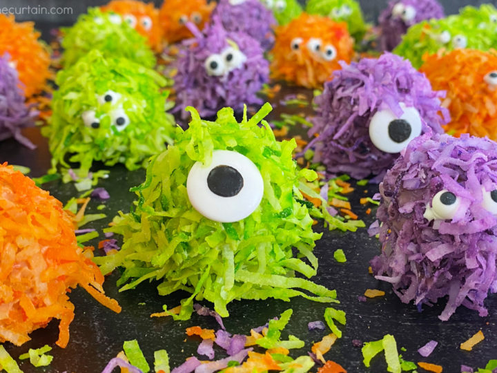 Semi Homemade Fuzzy Monster Donut Holes
