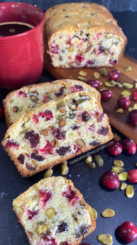 Pistachio Cranberry Quick Bread