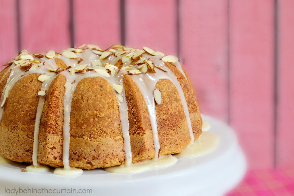 Raspberry Swirl Bundt Cake