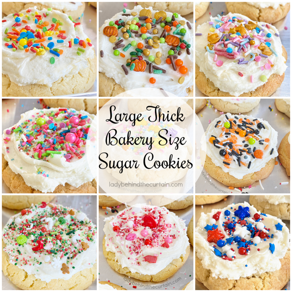 Large Thick Bakery Size Sugar Cookies