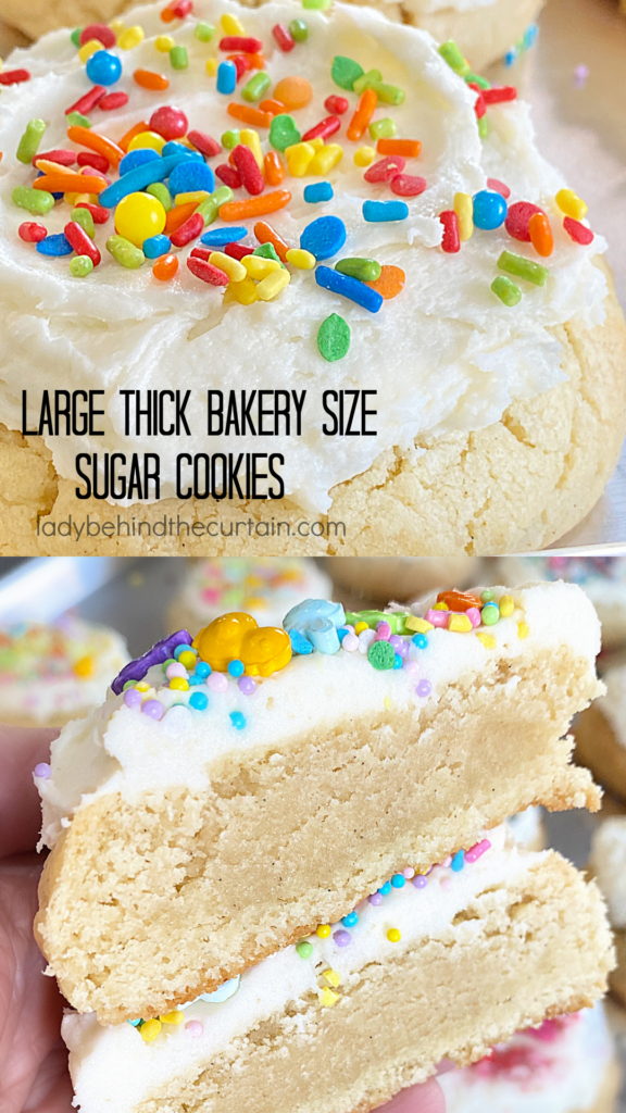 Large Thick Bakery Size Sugar Cookies