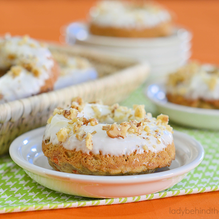 Baked Carrot Cake Donuts